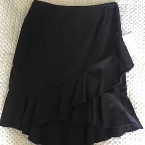 MWT Black ruffle skirt
